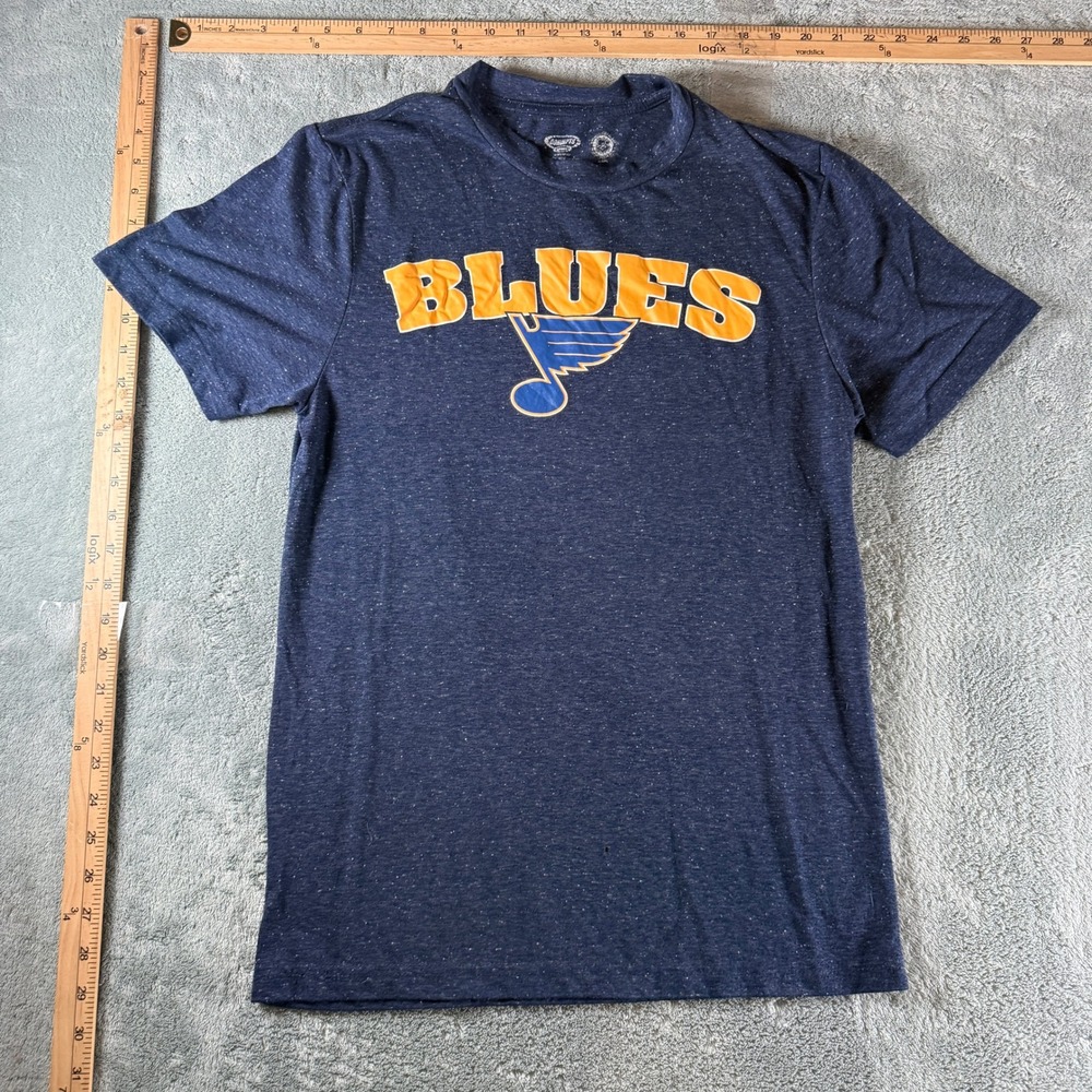 Concepts Sport NHL St Louis Blues T-Shirt Mens Small Blue Heathered Short Sleeve